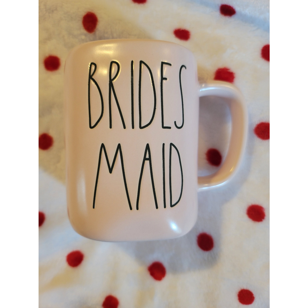 Rae Dunn Bridesmaid light pink Mug